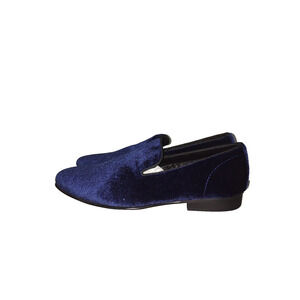 NEW STEVE MADDEN MEN'S LAIGHT BLUE VELVET SLIP ON LOAFERS SIZE 7
